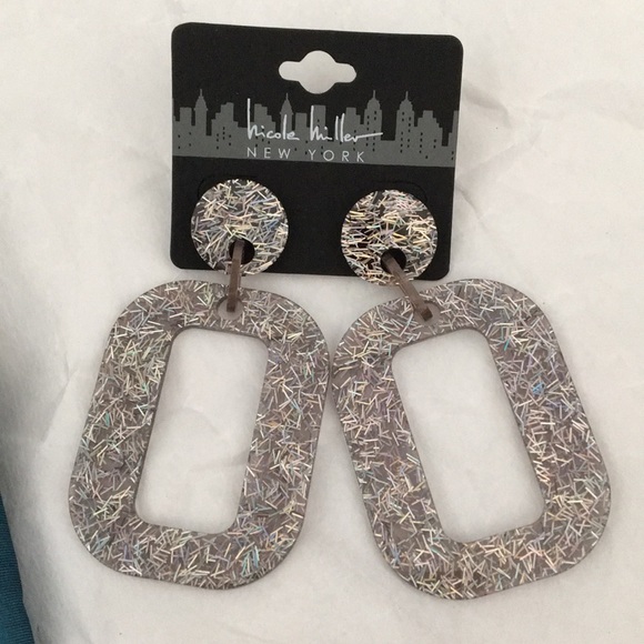 Nicole Miller Jewelry - New Nicole Miller Glittery Resin Earrings